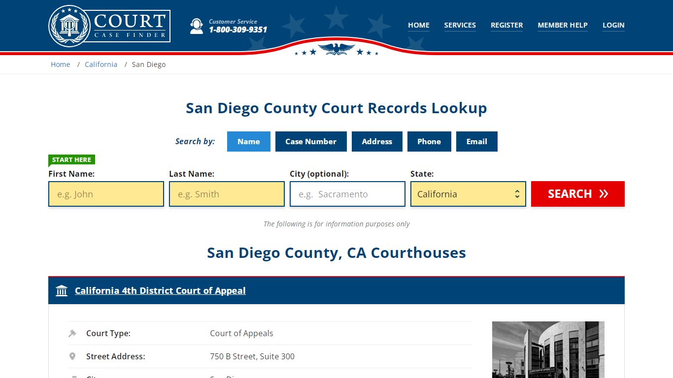 San Diego County Court Records | CA Case Lookup